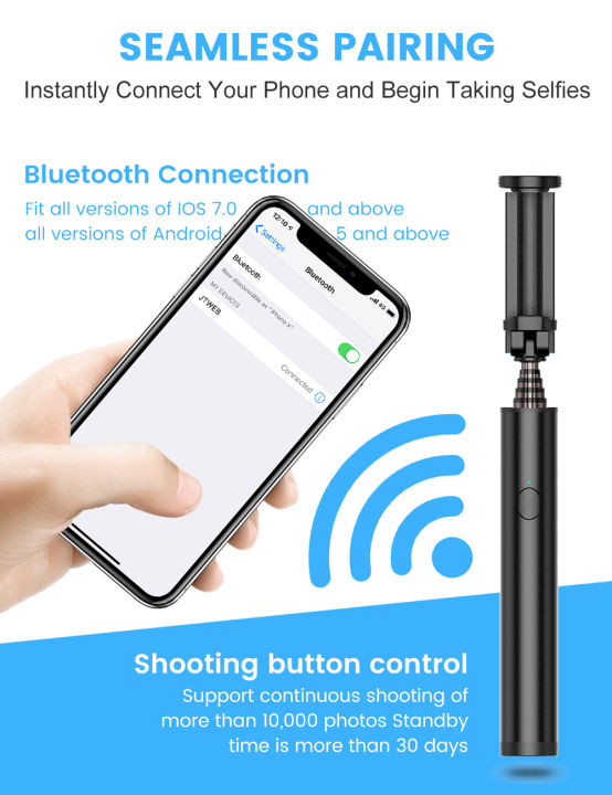 willkey-portable-bluetooth-selfie-stick-handheld-for-iphone-samsung-huawei-android-smart-phone-wireless-selfiestick-super-light