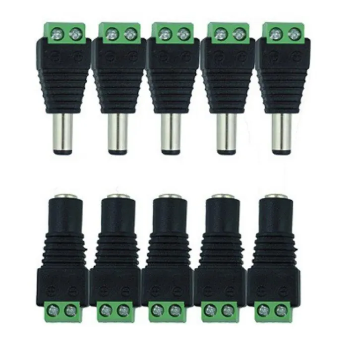 DC Plug Connector 5 Pairs Male + Female Lazada PH