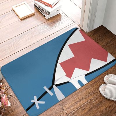 Hololive Virtual Host Group Box Non-slip Doormat Gawr Gura Shark Mouth Living Room Mat Outdoor Carpet Flannel Modern Decor