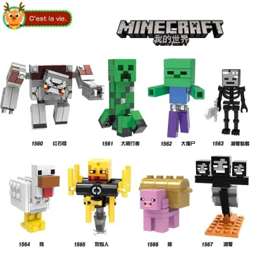 Minecraft Dungeons 3.25-in Battle Figures 2-Pk, Arch Illager and Redstone  Golem 