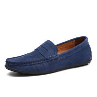 Leap Boy   Loafers แฟชั่นหนังและหนังนิ่มผู้ชายรองเท้ายี่ห้อผู้ชายรองเท้าเรือใบบนหนังผู้ชายโลฟเฟอร์ฤดูร้อนผู้ชายรองเท้าแบน รองเท้า ไม่มี ส้น รองเท้าผู้ชาย