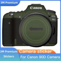 สำหรับ Canon 90D รูปลอกผิวไวนิลห่อฟิล์มกล้องร่างกายป้องกันสติ๊กเกอร์ป้องกันเสื้อ EOS90D
