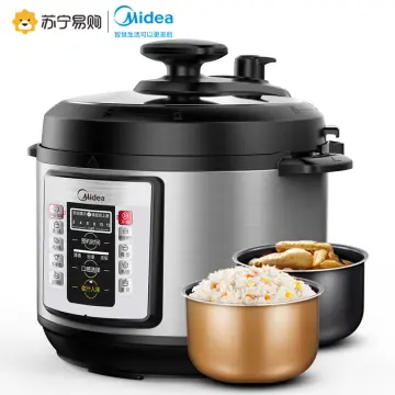 Midea Electric Pressure Cooker Household Double Gallbladder 5L High  Pressure Rice Cooker Pressure Cooker 220V