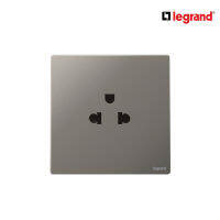 Legrand เต้ารับเดี่ยว 3 ขา มีกราวด์ สีเทาดำ 1G EURO-US 16A 2P+Earth Socket | Mallia Senses | Dark Silver | 281103DS l สั่งซื้อได้ที่ร้าน Ucanbuys