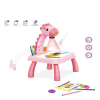 Child Smart Projector Desk With Light and Music Learning Painting Machine Toy Creative Childrens Early Education Toys