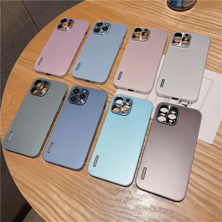 lwf-ร้อน-โลหะสีทึบกรณีโทรศัพท์-iphone-14-13-12-11-pro-max-x-xs-max-xr-7-8บวก-se-กันกระแทกกันชนกล้องคุ้มครองปก