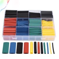 580pcs/set Heat Shrink Tubing Insulation Shrinkable Tube Assortment Electronic Polyolefin Ratio 2:1 Wrap Wire Cable Sleeve Kit Cable Management