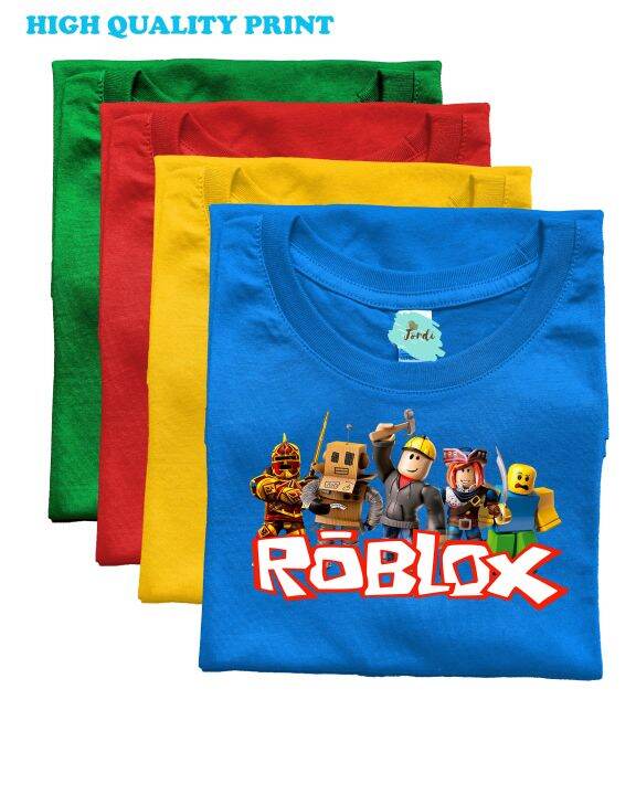 Kids Boys Girls Roblox Print Short Sleeve Crew Neck T-shirt Tee