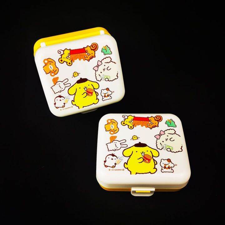 Sanrioed Lunch Box Anime Kawaii Pompom Purin Children Camping Students