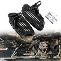 Motorcycle Passenger Floorboard Streamliner Footboard for Glide 1993-2022 (Black)