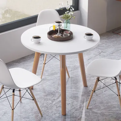 [COD] Dining and chair combination coffee negotiation round simple dining home apartment free shipping