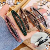 GAORUB 6PCS อุปกรณ์เสริมผม คลิปผม rhinestone โลหะผสมอัลลอยด์ ที่หนีบผมบีบีกัน ของใหม่ คลิปด้านข้าง ผมเส้นผม