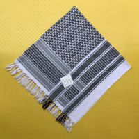 【CW】 Men Outdoor Hiking Scarf Shemagh Keffiyeh Cotton Tactical Desert Camping Windproof Shawl Neck Cover