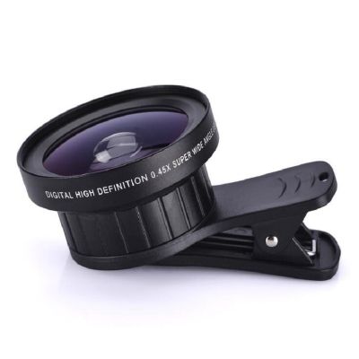 New 2 in 1 Smart Phone Lens 0.45X Wide Angle+12.5X Macro Lens For Phone Professional HD Phone Camera Lens For iphone Samsung
