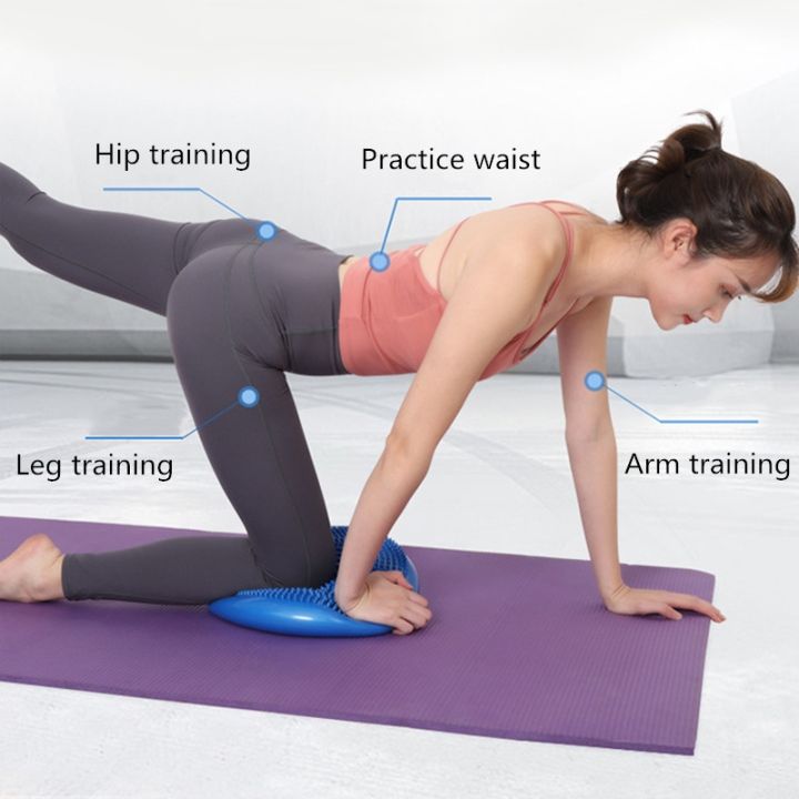 yoga-balance-mat-massage-cushion-balance-seat-inflatable-yoga-massage-ball-yoga-wobble-stability-balance-disc-cushion-mat-34cm
