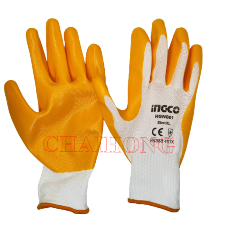 ingco-ถุงมือเคลือบยางไนไตร-hgng01-ถุงมือยาง-ถุงมือไนโตร-ถุงมือผ้าเคลือบยาง-ถุงมือนิรภัย-ถุงมือ