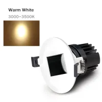 【Worth-Buy】 7W 10W 12W จุดหยุดพักไฟดาวน์ไลท์ Led หรี่แสงได้ห้องนั่งเล่นในที่ร่มทางเดินห้องนอนผนังเครื่องซักผ้า (7W)