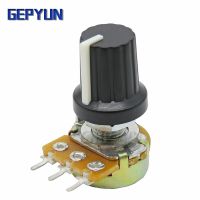 5Sets 5PCS+5PCS WH148 B1K ~ B1M ohm 1K 2K 5K 10K 6Pin 15mm 10K Terminal Linear Taper Rotary potentiometer for Arduino Gepyun