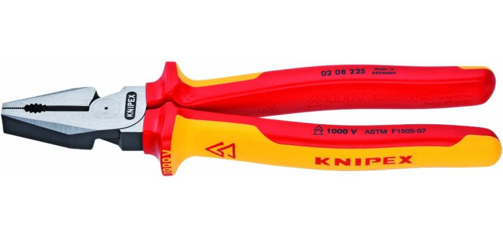 KNIPEX Tools - High Leverage Combination Pliers, 1000V Insulated (0208225US), 9 inches