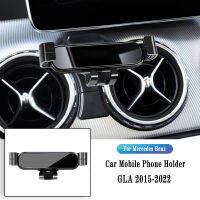 ACar ที่วางศัพท์สำหรับ Benz GLA X247 2015-2022แรงโน้มถ่วงนำทางยึดเต้าเสียบอากาศคลิปยึดหมุนสนับสนุน