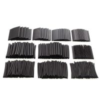 415pcs 60mm 2:1 Polyolefin Heat Shrink Sleeve HeatShrink Insulation Tubing Sleeving Wrap Wire Cable Kit Black 415 Electrical Circuitry Parts