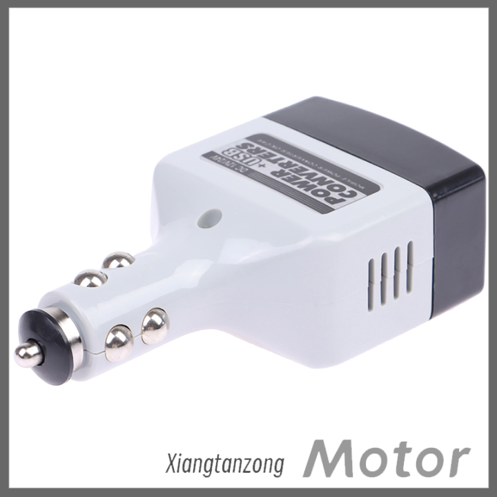 ตัวแปลงไฟฟ้าในรถยนต์-usb-dc-12-24v-เป็น-ac-220v-เครื่องแปลงกระแสไฟรถยนต์สำหรับโทรศัพท์อินเวอร์เตอร์12v