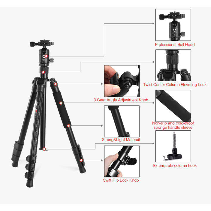 ขาตั้งกล้อง-kingjoy-g55c-g0-tripod-carbon-fiber-high-performance-ขาตั้งคาร์บอนไฟเบอร์-รับน้ำหนักสูงสุด-12-กิโลกรัม