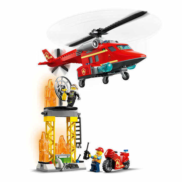 lego-lego-city-series-60281-fire-rescue-helicopter-childrens-puzzle-building-blocks-toy-model