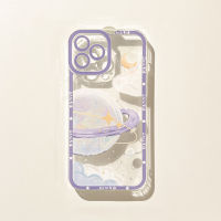 เคสโทรศัพท์ในฝันโปร่งใสใช้ได้กับ IPhone14 13 12 11 Pro Max X XS ฝาหลัง TPU นุ่มกันกระแทกเรียบ