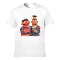 Wholesale Round Neck Sesame Street Bert And Ernie Together Cotton MenS Tshirts