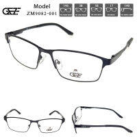 ?กรอบแว่นตา GEZE METAL รุ่น ZM9082-C1 สีดำ โลหะ น้ำหนักเบา ใส่สบาย (บริการตัดเลนส์สายตาราคาถูก)