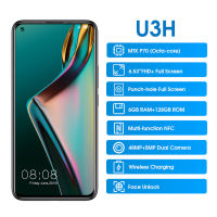 Global Version Elephone U3H 4G สมาร์ทโฟน 6.53 นิ้ว Android 9.0 Helio P70 Octa Core 8GB RAM 256GB ROM 2 กล้องด้านหลัง 3500mAh GPS NFC โทรศัพท์มือถือ