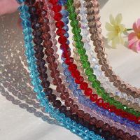 8mm 70PCS Rondelle Austria Faceted Crystal Glass Beads Loose Spacer Beads for Jewelry Making