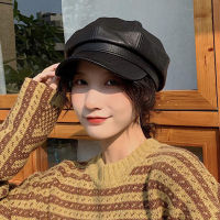 DYLAOPAN New Woolen Octagonal Hats for Women Casual Winter Autumn Hat Ladies Fashion Boinas Beret Cap Female Newsboy Gatsby Caps