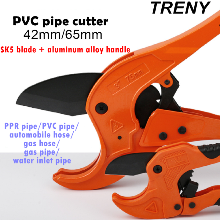TRENY PVC Pipe Cutter RATCHET 42mm PVC Pipe Cutter Plumbing Tool