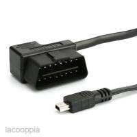 [LACOOPPIA] OBD 2 สายเชื่อมต่อ Mini USB 1.8 เมตร 16 พิน สำหรับหน้าจอแสดงผลของรถยนต์