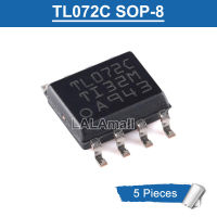 5ชิ้น SOP8 TL072C ดั้งเดิม TL 072 C TL072CDR SOP-8 SMD เสียงรบกวนต่ำ JFET-Input เครื่องขยายเสียงปฏิบัติการชิปวงจรรวมใหม่