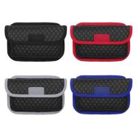 Car Side Pocket Storage Mini Box Storage PU Leather Auto Seat Back Pockets Car Boot Organizer Car Accessories Self-Adhesive Pen Phone Holder Tray Pouch elegance