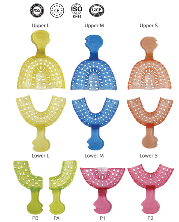 DENTAL IMPRESSION PLASTIC TRAY®[S. GLOBAL/KOREA]SET/2EA UNILATERAL