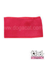 [พร้อมส่ง] Dogacat โอบิสุนัข โอบิหมา ป้องกันฉี่ ฝึกขับถ่าย ลายตาข่ายสีแดง