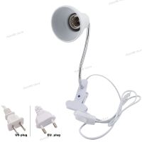 Flexible E27 bulb Lamp Cap Holder Clip E27 Lamp Base Led Table Desk Book Light Socket Lamp Reading Lights Holder On Off Switch WB5TH