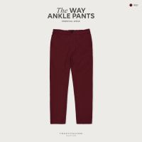 TWENTYSECOND กางเกงขายาว 5 ส่วน รุ่น Way Ankle Pants - สีแดง / Red