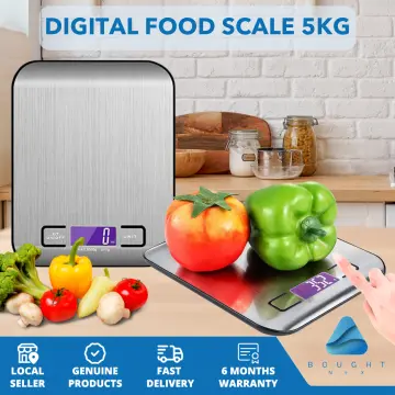 Digital Kitchen Scale, Premium Stainless Steel Food Scales Weight Grams and  Oz for Baking and Cooking 