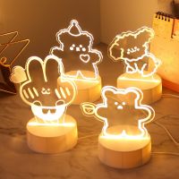 3D Cartoon Three-dimensional Night Light Led Living Room Bedroom Bedside Acrylic Ambient Light Usb Night Light Home Decoration Night Lights