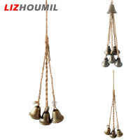 LIZHOUMIL โมบายกระดิ่งสำหรับประตูแม่มดใช้แขวนระฆังลมเครื่องรางของประดับแขวนระฆังลมสไตล์โบฮีเมียน