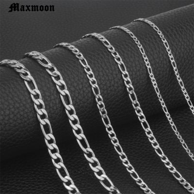 【CW】MAXMOON 2020 Fashion Classic Figaro Chain Necklace Men Stainless Steel Long Necklace For Men Women Chain Jewelry