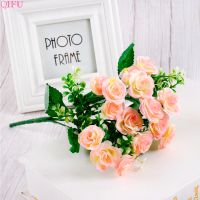 hot【cw】 QIFU 1 Bouquet Artificial Silk Branches Fake Flowers Wedding