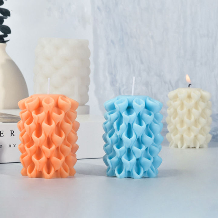 flower-pillar-mold-abstract-candle-silicone-mold-making-soap-mold-flower-mold-flower-candle-molds-swirl-candle-mold