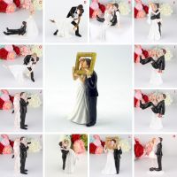 【hot】 Bride Groom Figurines Wedding Toppers Marry Figurine Dolls Decoration Resin Ornament ！ 1