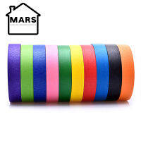 MARS 10 Pcs Of 10 Colors 20m Colored Masking Tape Rainbow Color Easy Tear Home Decoration Office Supplies New
